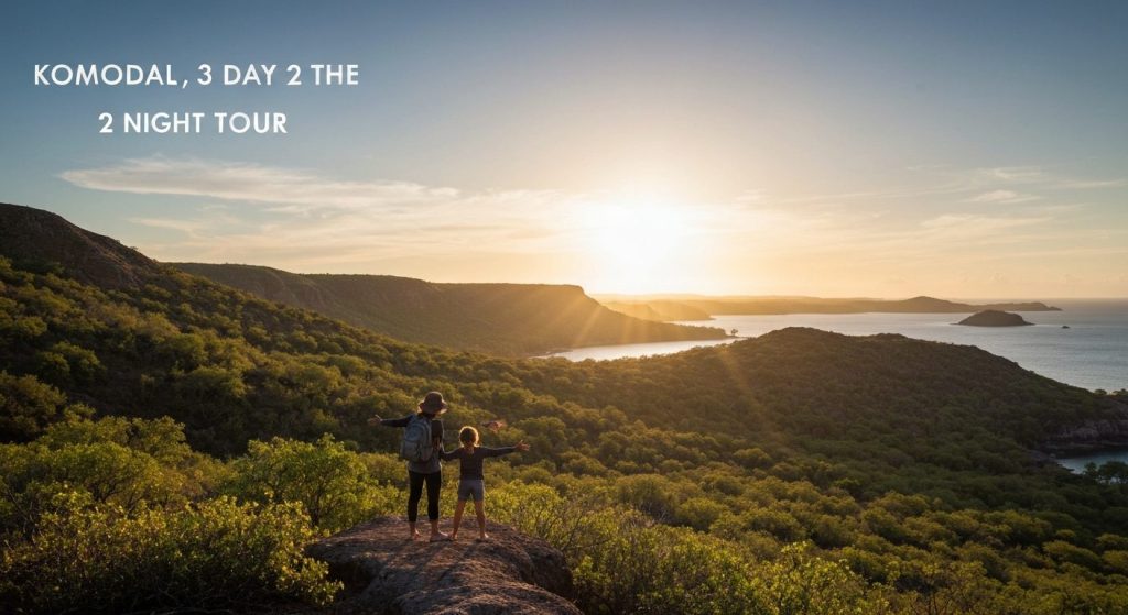 komodo 3 day 2 night tour — Photorealistic editorial travel photograph relevant to: The definitive luxury-tour planning